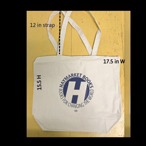 x2 NEW Haymarket Books Canvas Tote Bag. -----book bag, readers, reuseable, gift - Picture 5 of 7